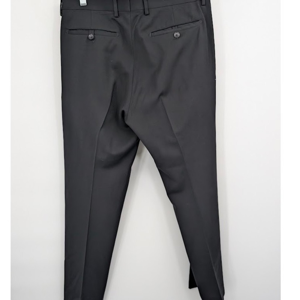 Banana Republic Cerruti‎ Italian Wool Suit Set Black 40S/32 Tailored Slim Fit - Picture 5 of 12